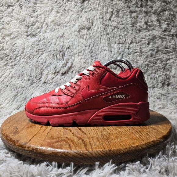 Nike Other - Air Max 90 Triple Red Youth Size 6.5Y Retro Womens Size 8 Sneakers 833412-606